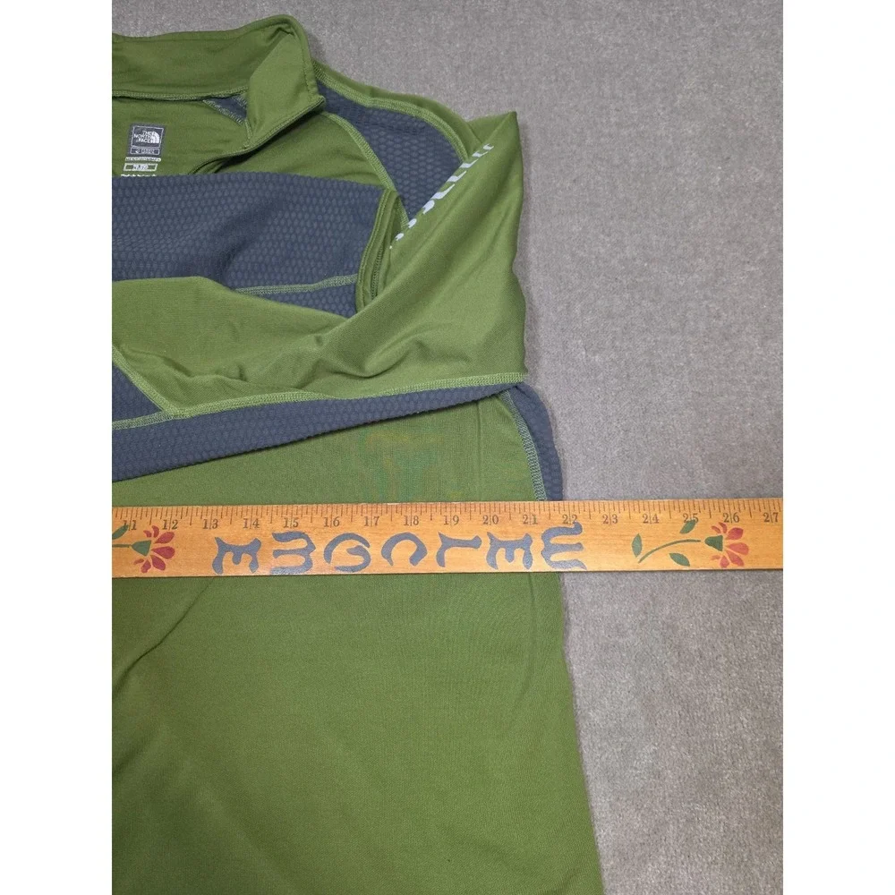 The North Face Green 1/4 Zip Long Sleeve Pullover Men's Size XL Vaporwick Flight
